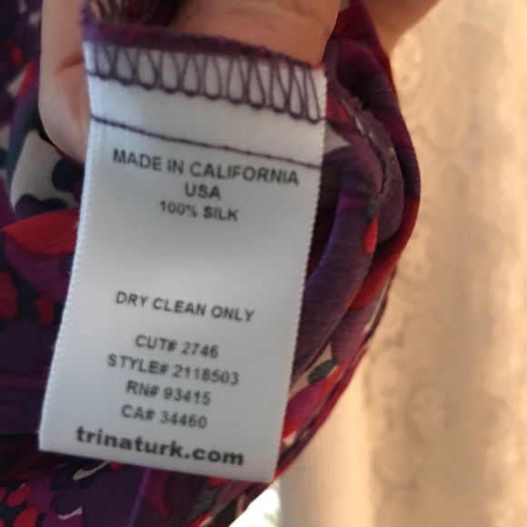 Trina Turk Silk Blouse - Picture 3 of 12